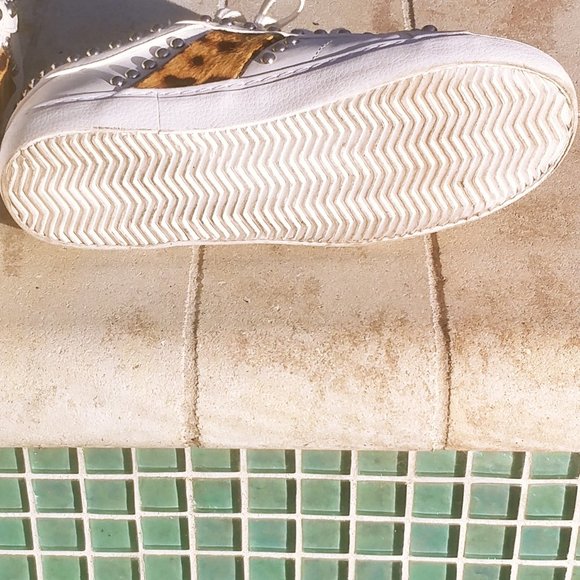 Zara Studded Sneakers with Leopard Print - Picture 10 of 13